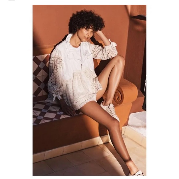 Anthropologie Hei Hei Eyelet Swing Jacket - Picture 4 of 11